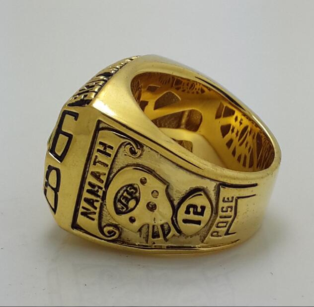 1968 New York Jets NFL Super Bowl Championship Ring