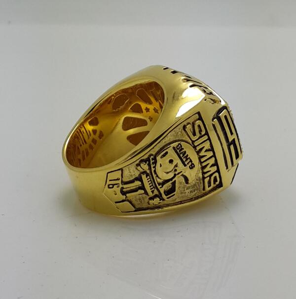 1990 New York Giants NFL Super Bowl Championship Ring