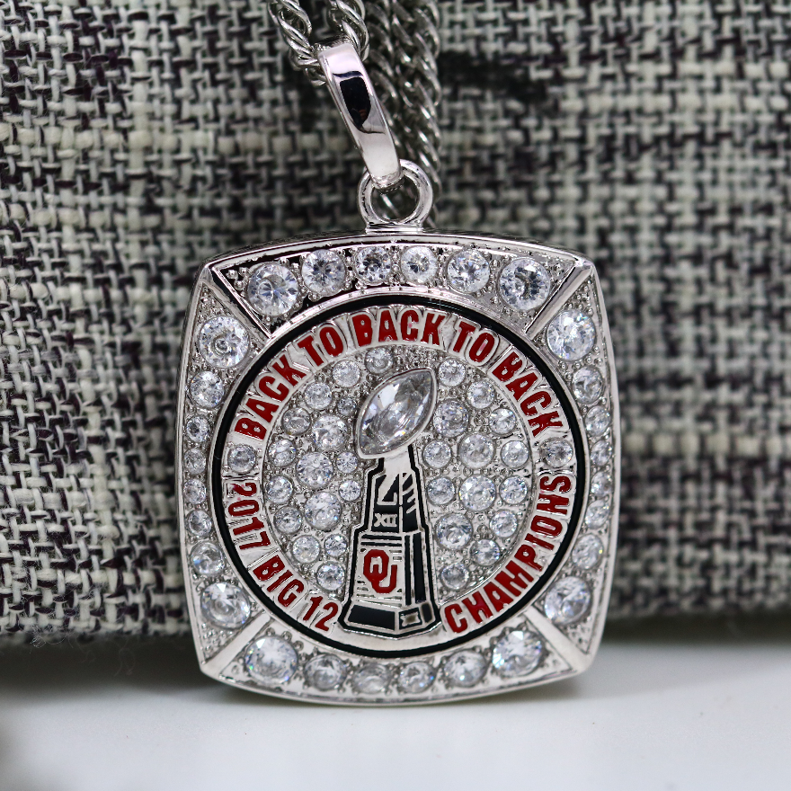 2017 Oklahoma Sooners Big 12 Championship Pendant