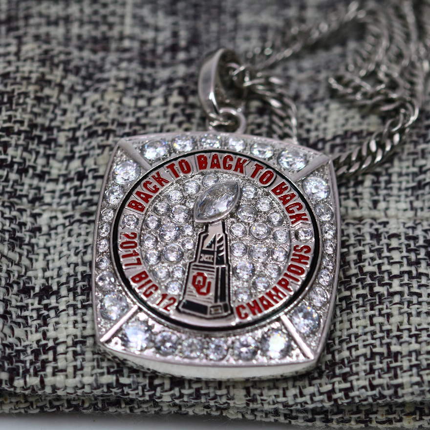 2017 Oklahoma Sooners Big 12 Championship Pendant