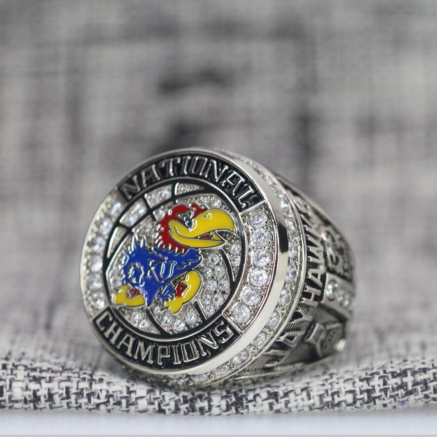 2022 Kansas Jayhawks Basketball Championship Ring Official Style