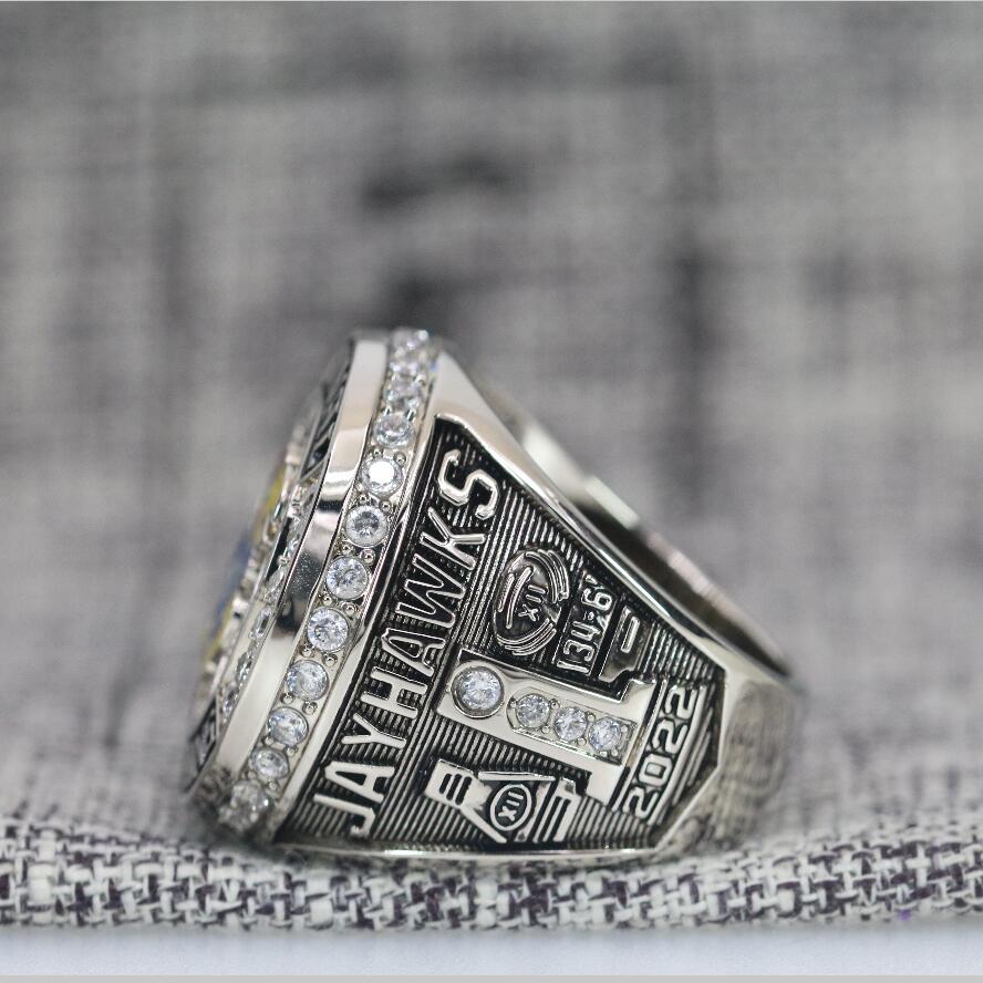 2022 Kansas Jayhawks Basketball Championship Ring Official Style