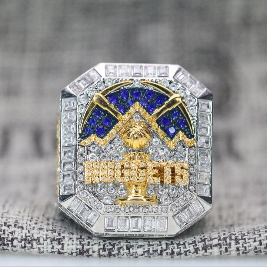 2023 Denver Nuggets NBA Basketball Championship Ring Official Style