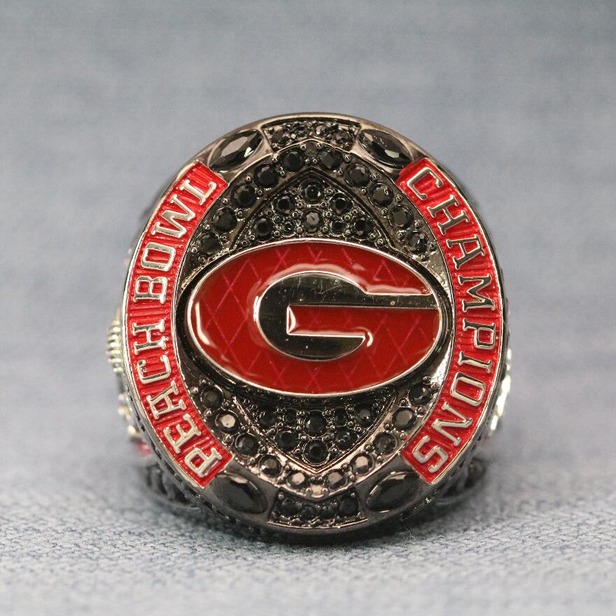 2023 Georgia Bulldogs Peach Bowl Championship Ring Official Style