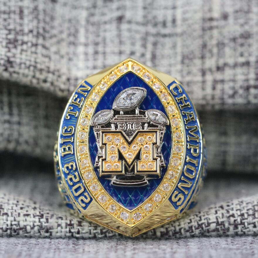 2023 Michigan Wolverines Big Ten Championship Ring Official Style