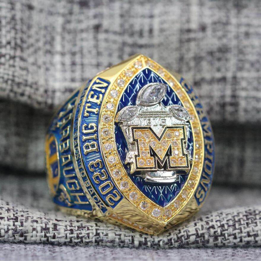 2023 Michigan Wolverines Big Ten Championship Ring Official Style