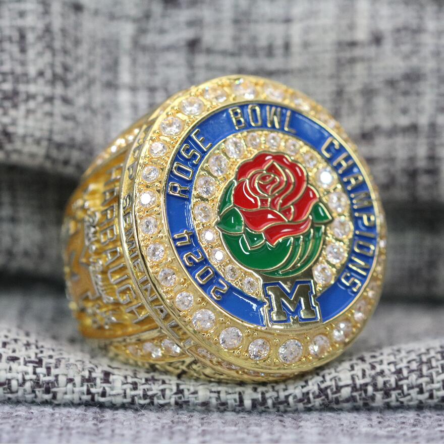 2024 Michigan Wolverines Rose Bowl Championship Ring Official Style