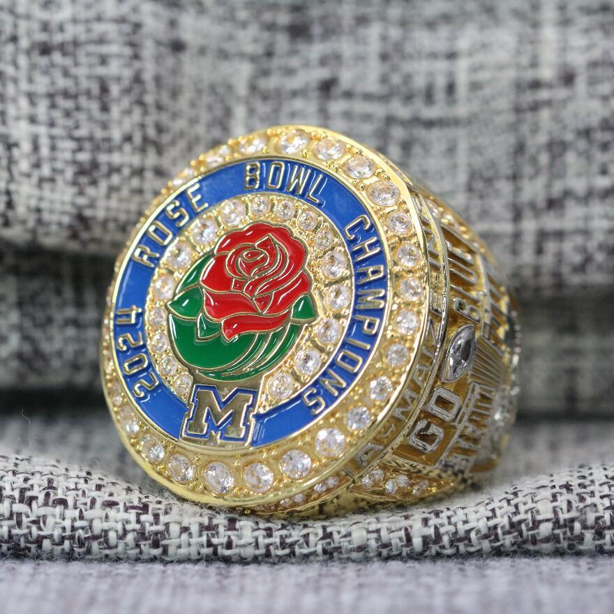 2024 Michigan Wolverines Rose Bowl Championship Ring Official Style