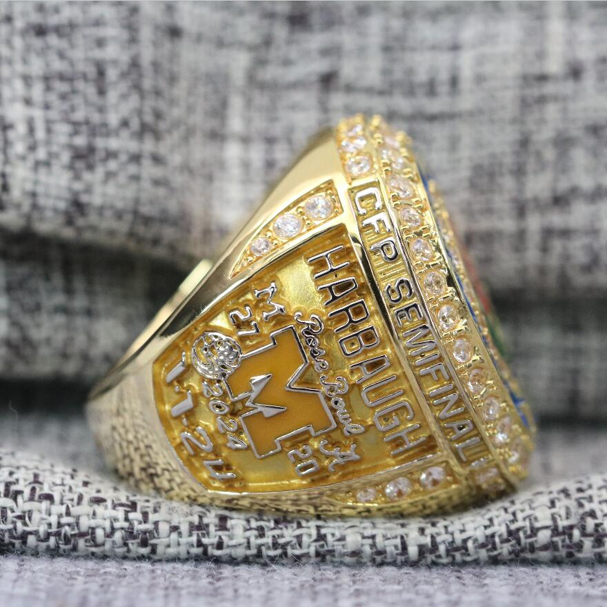 2024 Michigan Wolverines Rose Bowl Championship Ring Official Style
