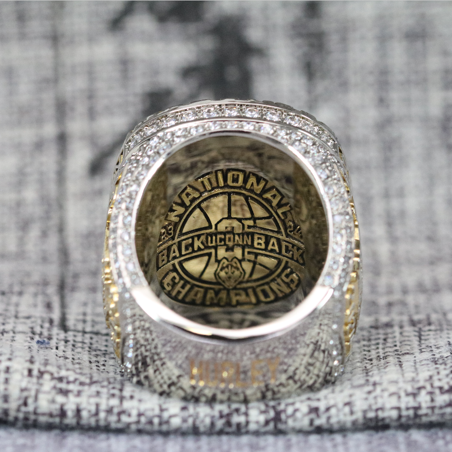 2024 UConn Huskies Basketball Back 2 Back Championship Ring Official Style