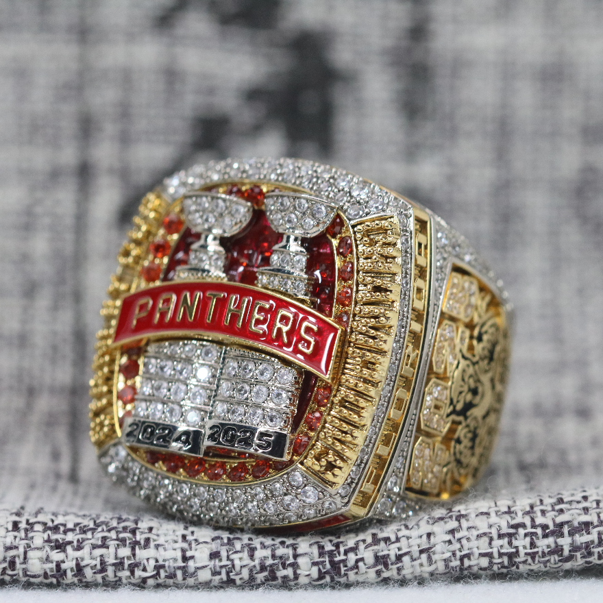 2025 Florida Panthers NHL Stanley Cup Championship Ring Official Style