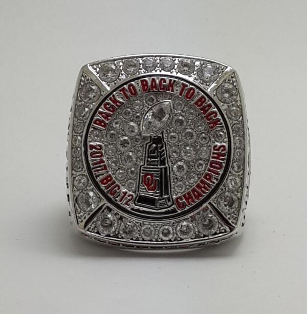 2017 Oklahoma Sooners NCAA Big 12 Championship Ring