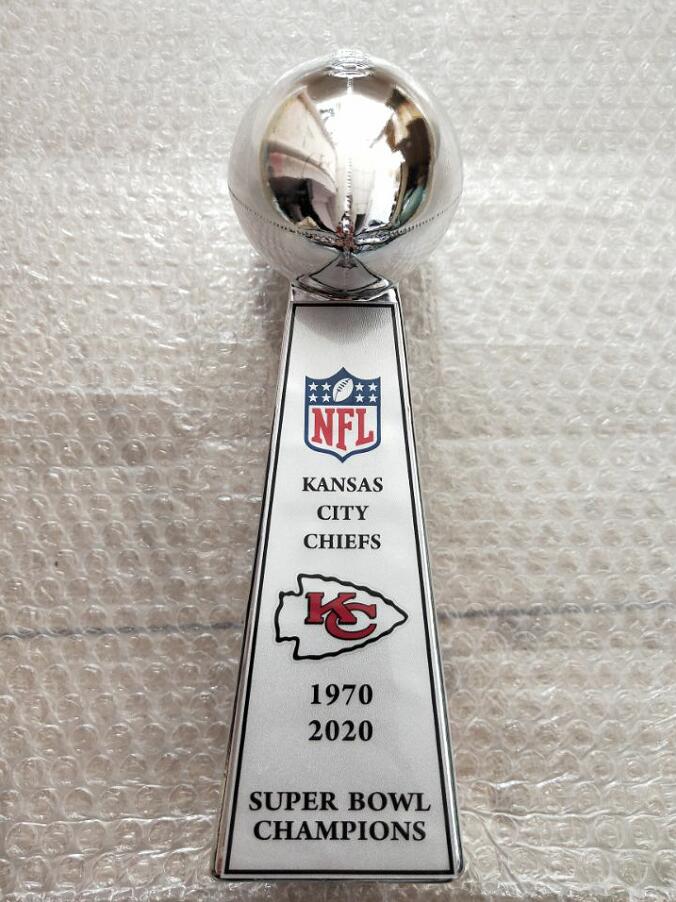 Kansas City Chiefs Super Bowl Championship VINCE LOMBARDI Trophy 9'' Nice Gift