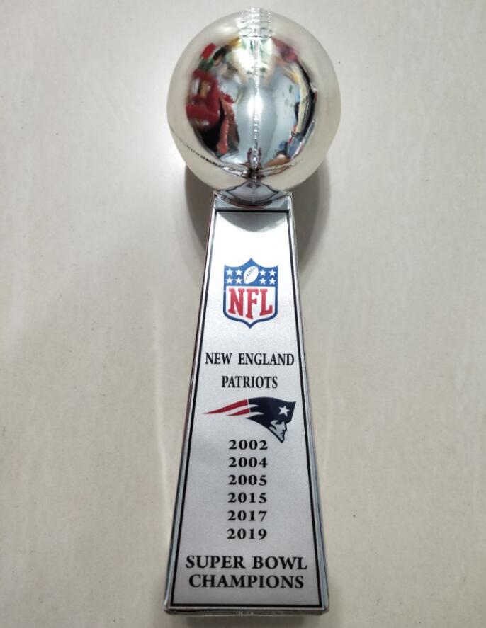 New England Patriots Super Bowl Championship VINCE LOMBARDI Trophy 9'' Nice Gift