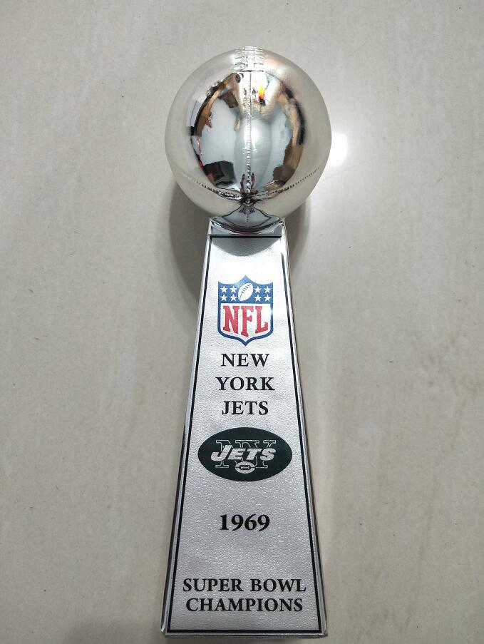 New York Jets Super Bowl Championship VINCE LOMBARDI Trophy 9'' Nice Gift