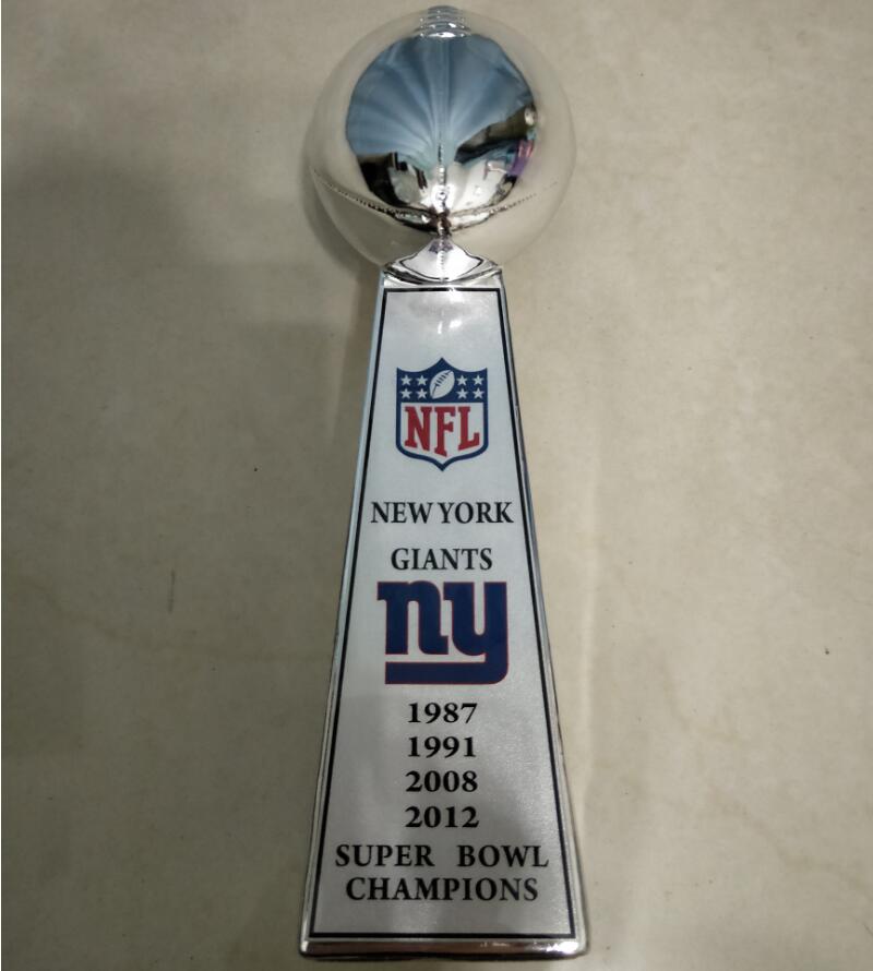 New York Giants Super Bowl Championship VINCE LOMBARDI Trophy 9'' Nice Gift