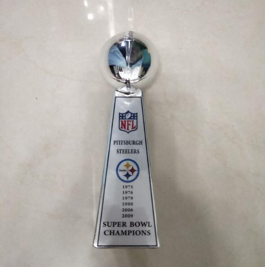 Pittsburgh Steelers Super Bowl Championship VINCE LOMBARDI Trophy 9'' Nice Gift