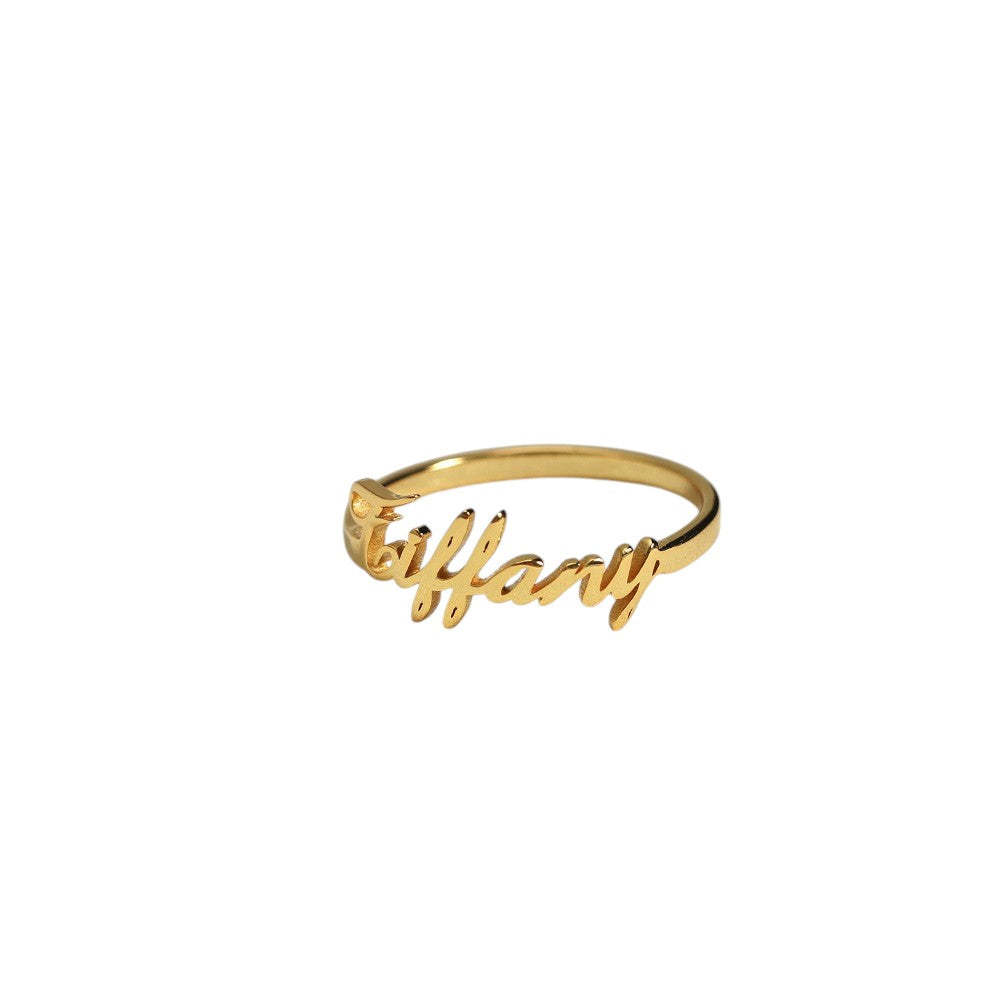 Custom Name Couples Rings - Personalized in 14K and 18K Gold Plated & Solid, Perfect for Expressing Love