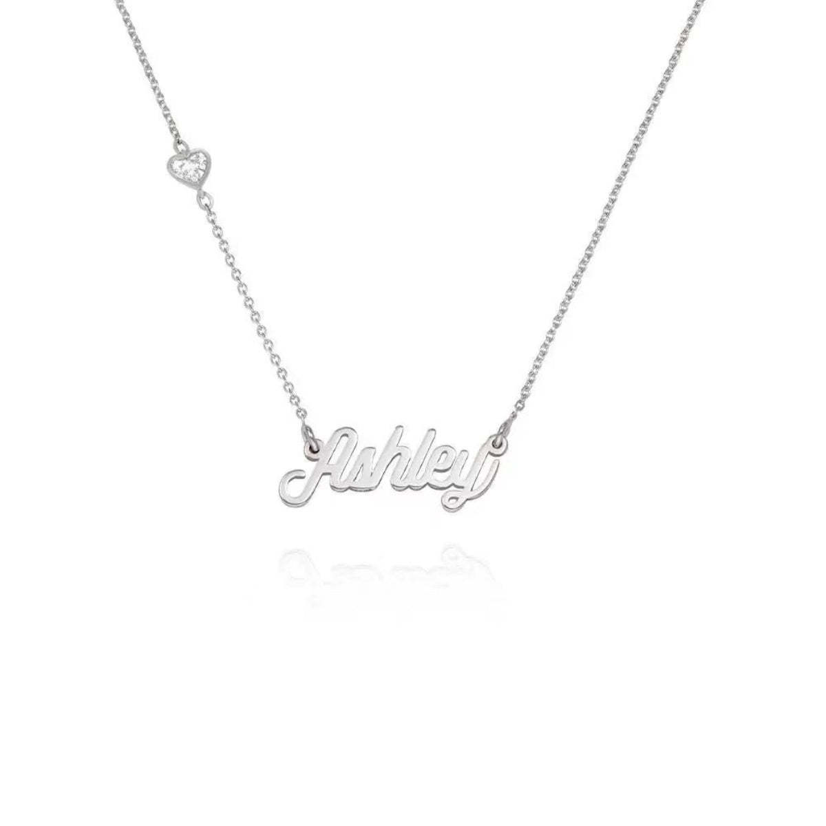 Diamond & Name Necklace