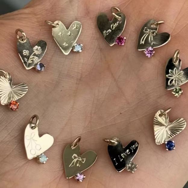 Imprint Heart Pendant Necklace