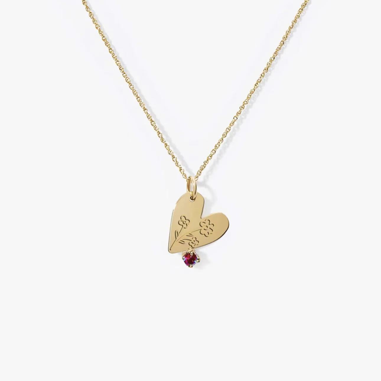 Imprint Heart Pendant Necklace