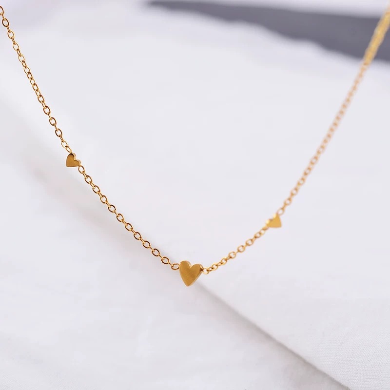14K Gold, White Gold, Rose Gold, Heart Pendant, Minimalist Necklace, Women's Jewelry