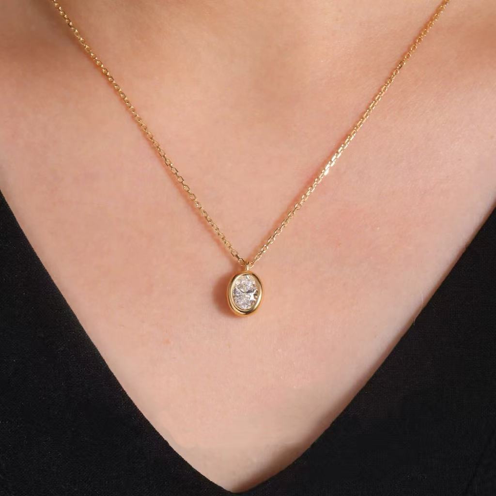 Bathtub Necklace - Lab Grown Diamond