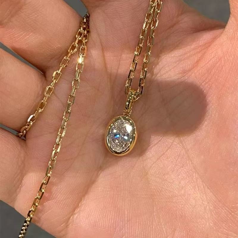 Bathtub Necklace - Lab Grown Diamond
