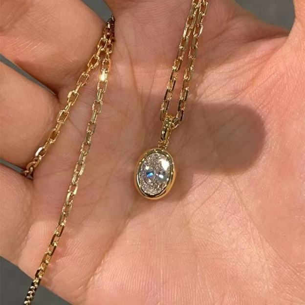 Bathtub Necklace - Lab Grown Diamond