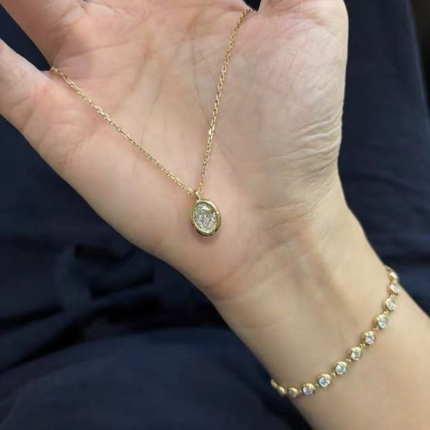 Bathtub Necklace - Lab Grown Diamond