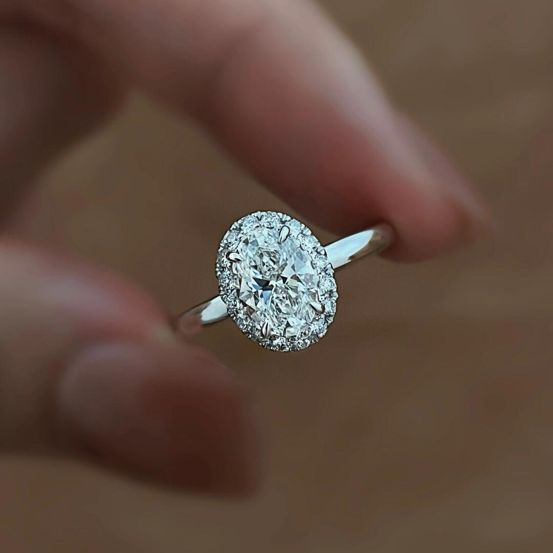 2.06 ct VS1 Lab Diamond Solitaire Ring in PT950 Platinum – Stella Crown Collection