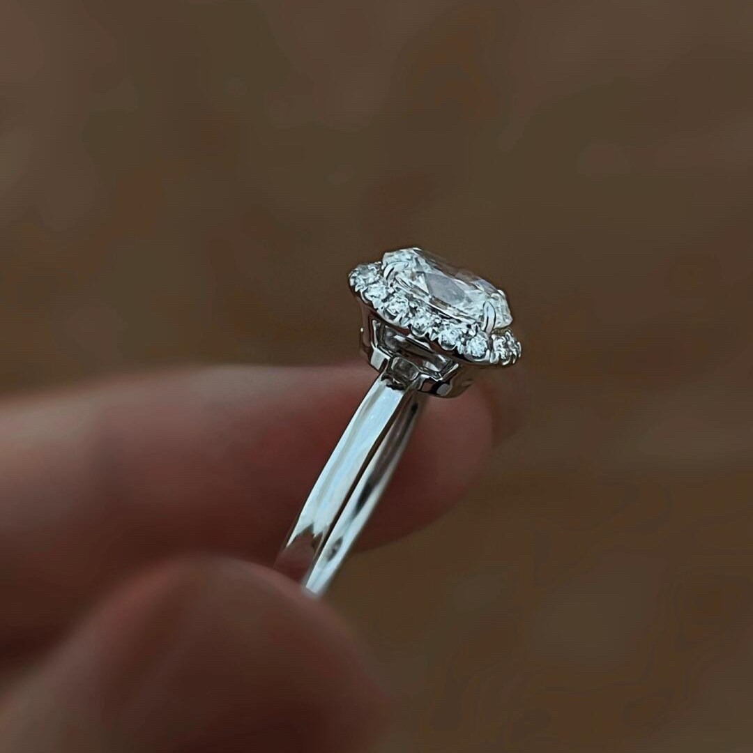 2.06 ct VS1 Lab Diamond Solitaire Ring in PT950 Platinum – Stella Crown Collection