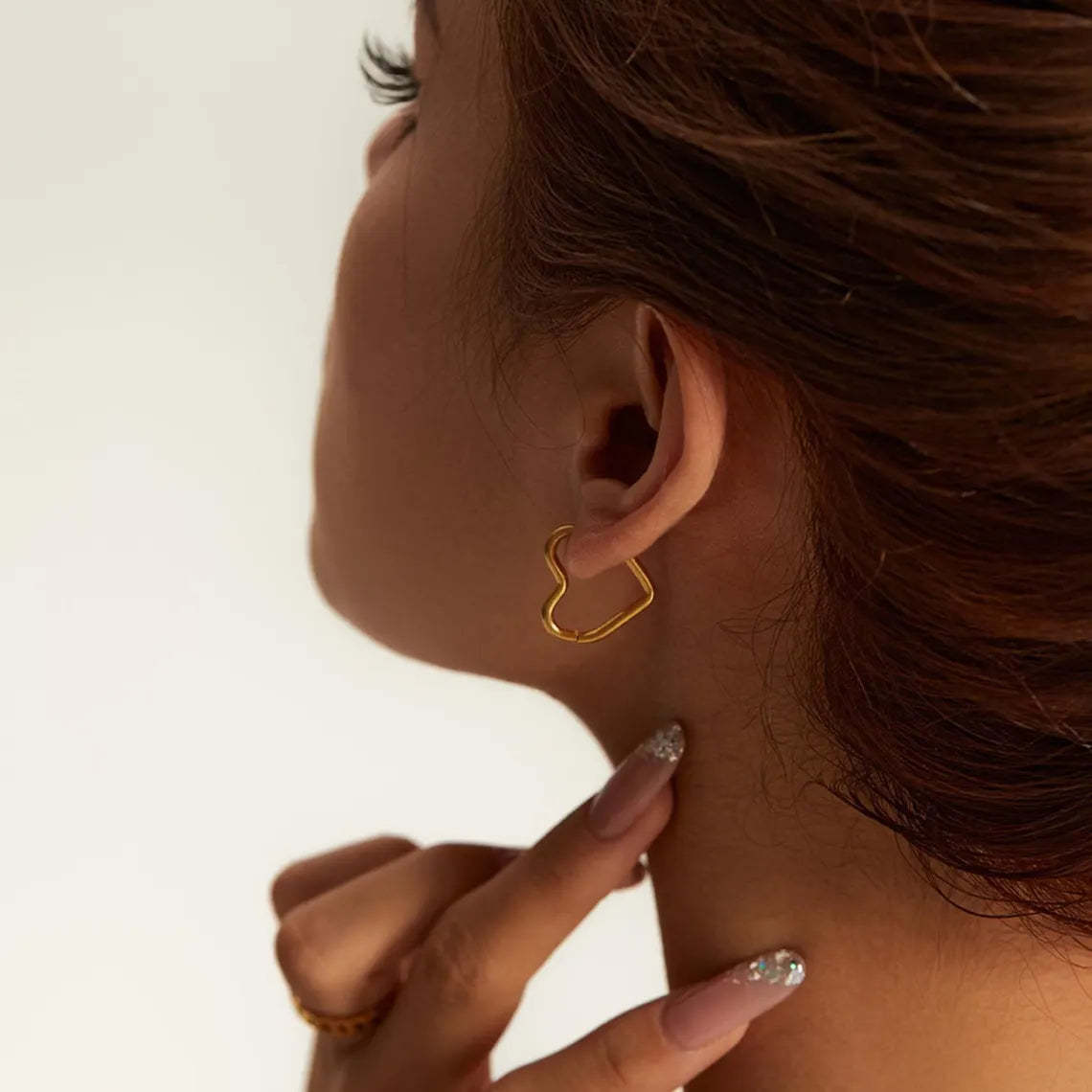 Heartfelt Love Earrings - 925 Silver & 14K Gold Options, Symbolize Enduring Affection
