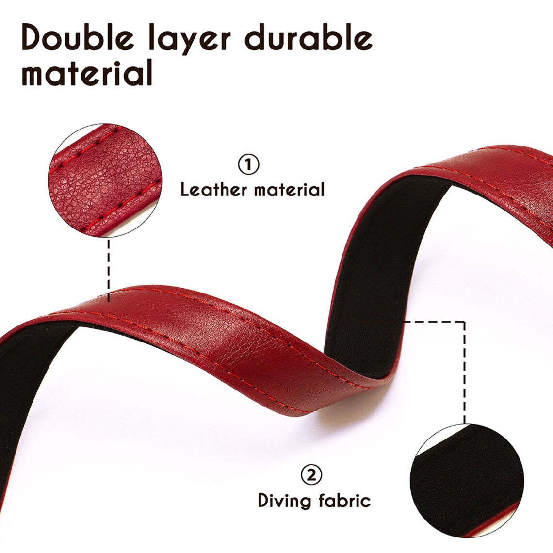 Custom PU Leather Dog ID Collar and Leash Set - Personalized with Name and Number, Available in Brown, Pink, Green, Rose Red