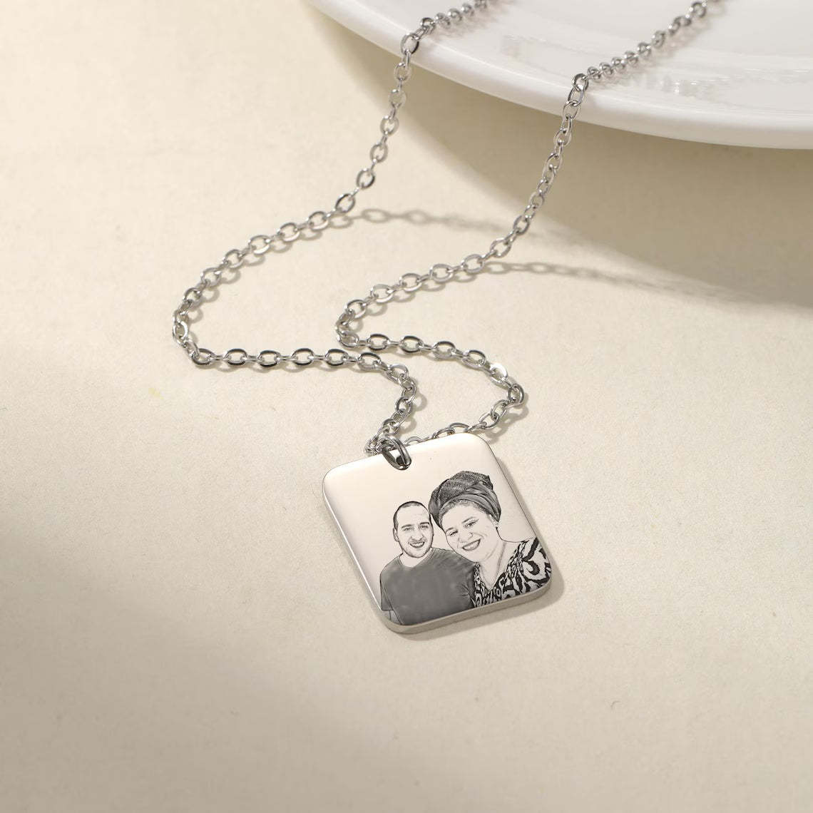Oblong Picture Necklace
