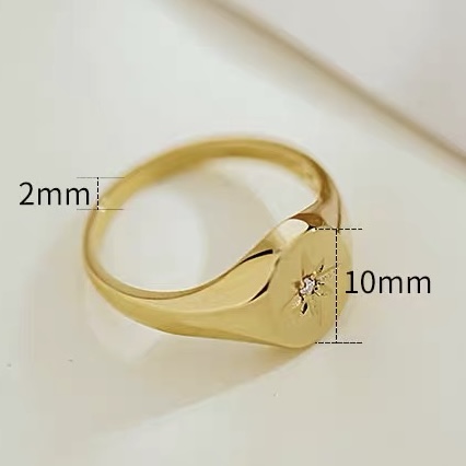 Starburst Signet Ring