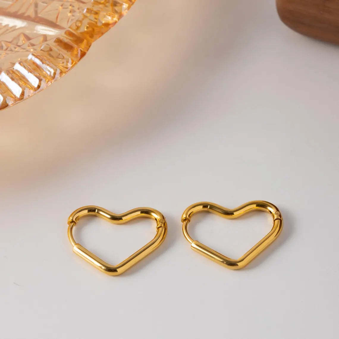 Heartfelt Love Earrings - 925 Silver & 14K Gold Options, Symbolize Enduring Affection
