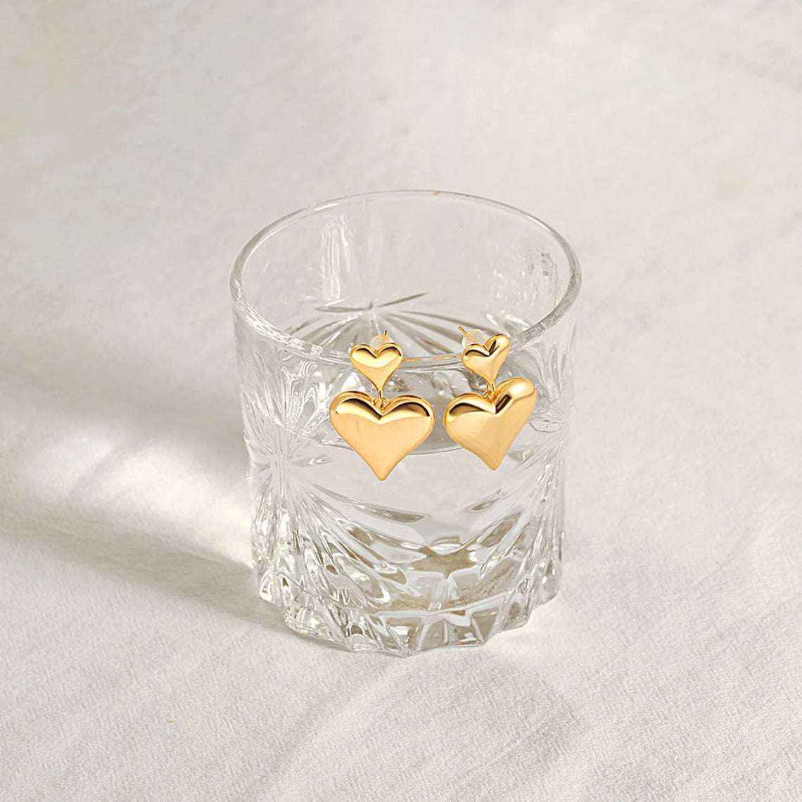 Elevate Your Style with 14k Gold Heart Earrings - Timeless Love Symbol. #14kGoldEarrings #HeartEarrings #ValentineGift