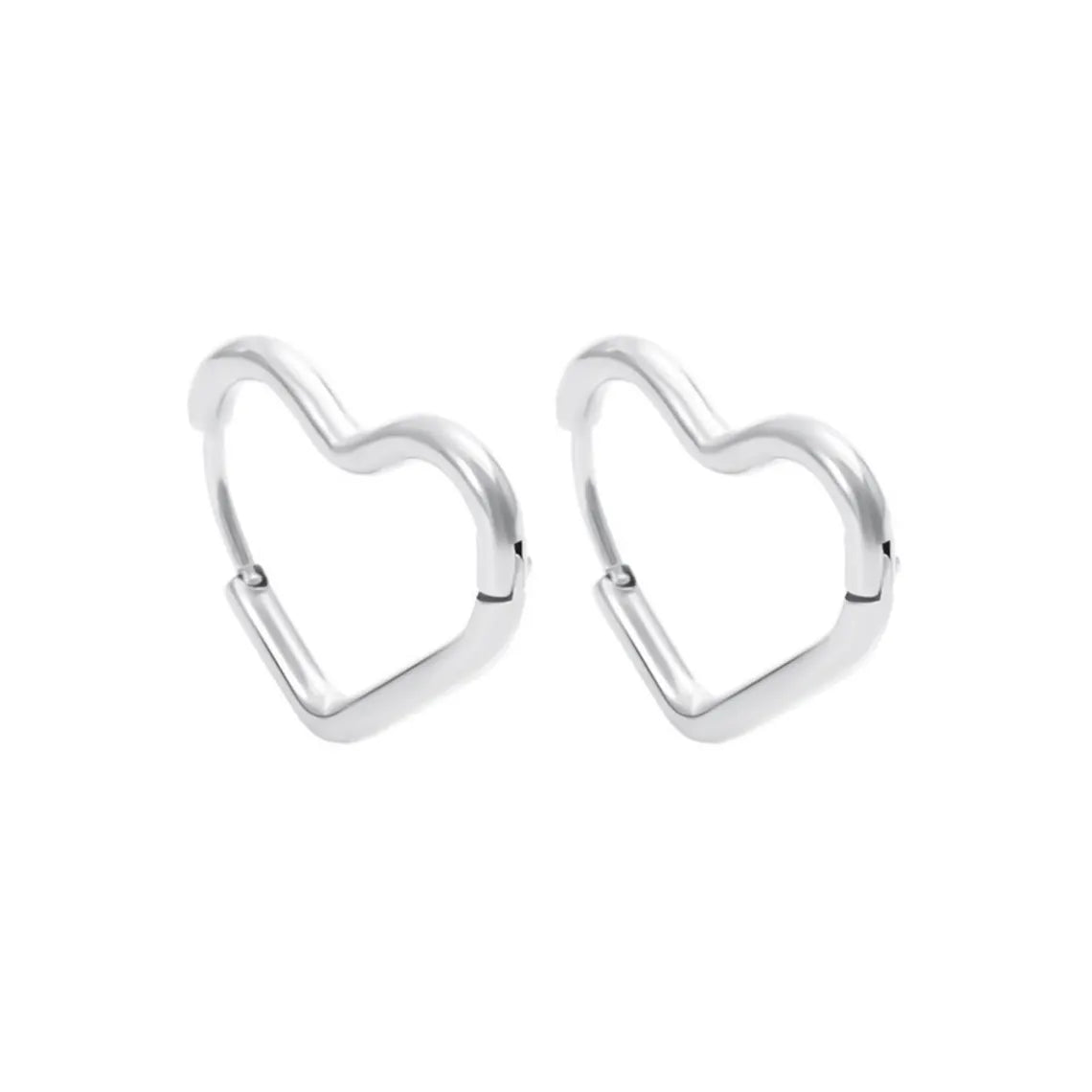 Heart Hoop Earrings