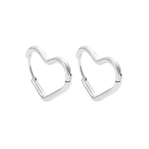 Heartfelt Love Earrings - 925 Silver & 14K Gold Options, Symbolize Enduring Affection