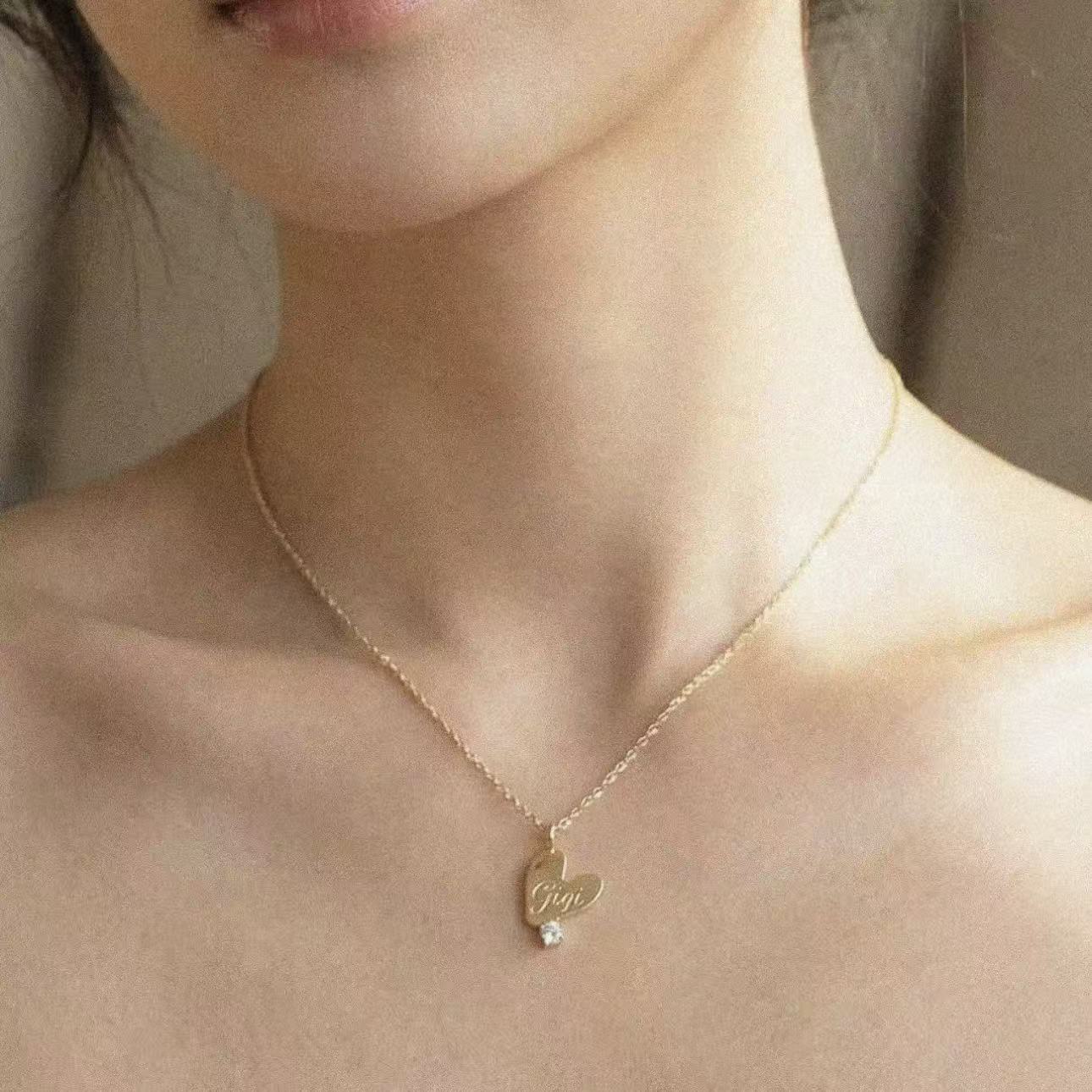 Imprint Heart Pendant Necklace