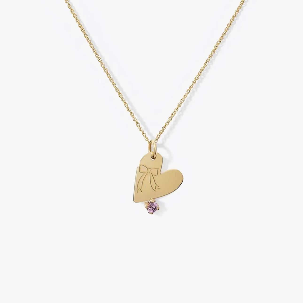 Imprint Heart Pendant Necklace