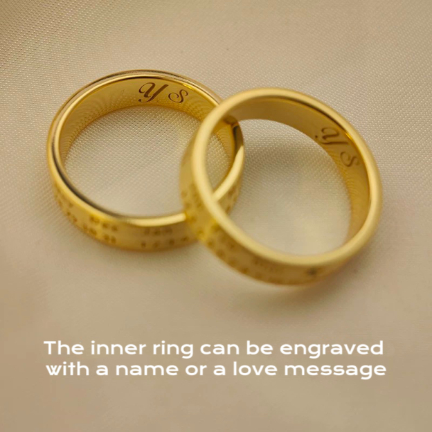 Silver anniversary rings with birthstone markings