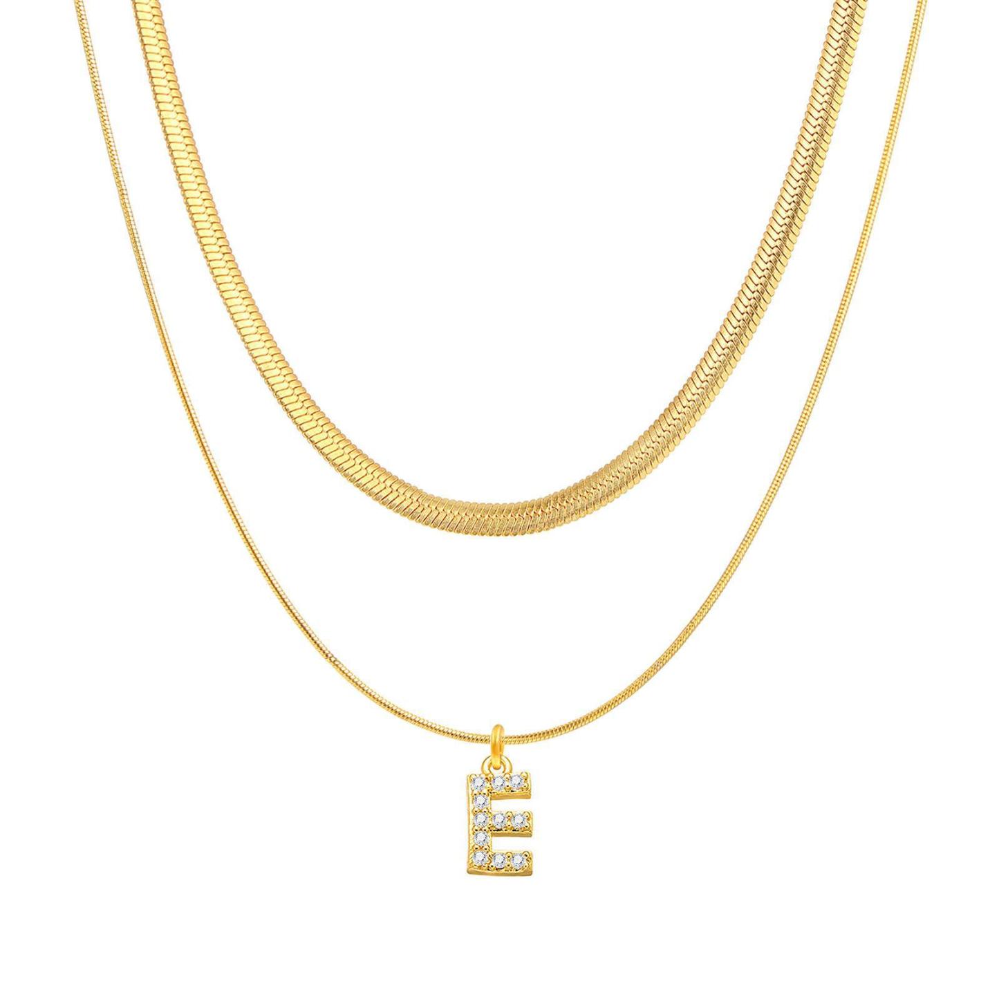 14K Gold Plated Double Chain Necklace with Initial Charm - Trendy Layered Jewelry Design
18K Gold Plated Layered Necklace with Custom Initial Pendant - Sophisticated Double Chain Style
14K Solid Gold Double Chain Necklace with Personalized Initial - Timeless Double Layered Elegance
18K Solid Gold Double Layered Necklace with Initial Charm - Classic and Luxurious Jewelry Choice