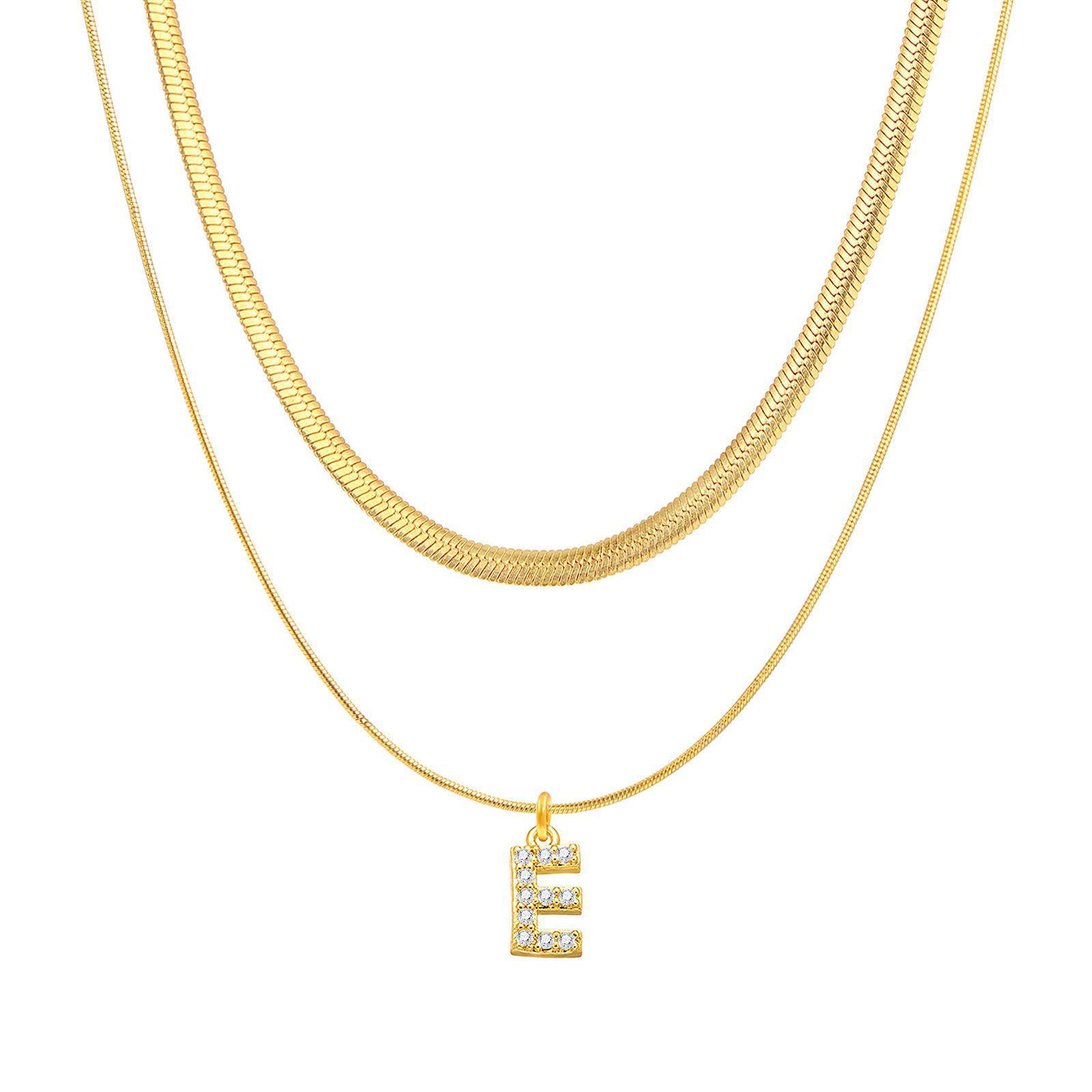 14K Gold Plated Double Chain Necklace with Initial Charm - Trendy Layered Jewelry Design
18K Gold Plated Layered Necklace with Custom Initial Pendant - Sophisticated Double Chain Style
14K Solid Gold Double Chain Necklace with Personalized Initial - Timeless Double Layered Elegance
18K Solid Gold Double Layered Necklace with Initial Charm - Classic and Luxurious Jewelry Choice