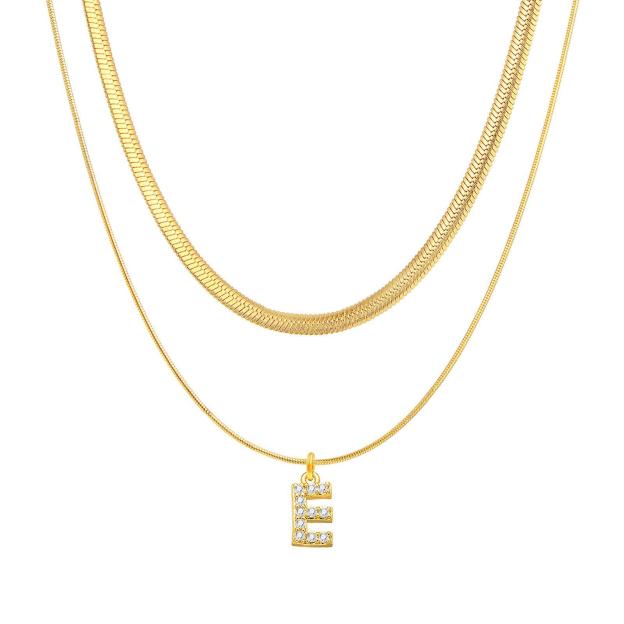 14K Gold Plated Double Chain Necklace with Initial Charm - Trendy Layered Jewelry Design
18K Gold Plated Layered Necklace with Custom Initial Pendant - Sophisticated Double Chain Style
14K Solid Gold Double Chain Necklace with Personalized Initial - Timeless Double Layered Elegance
18K Solid Gold Double Layered Necklace with Initial Charm - Classic and Luxurious Jewelry Choice