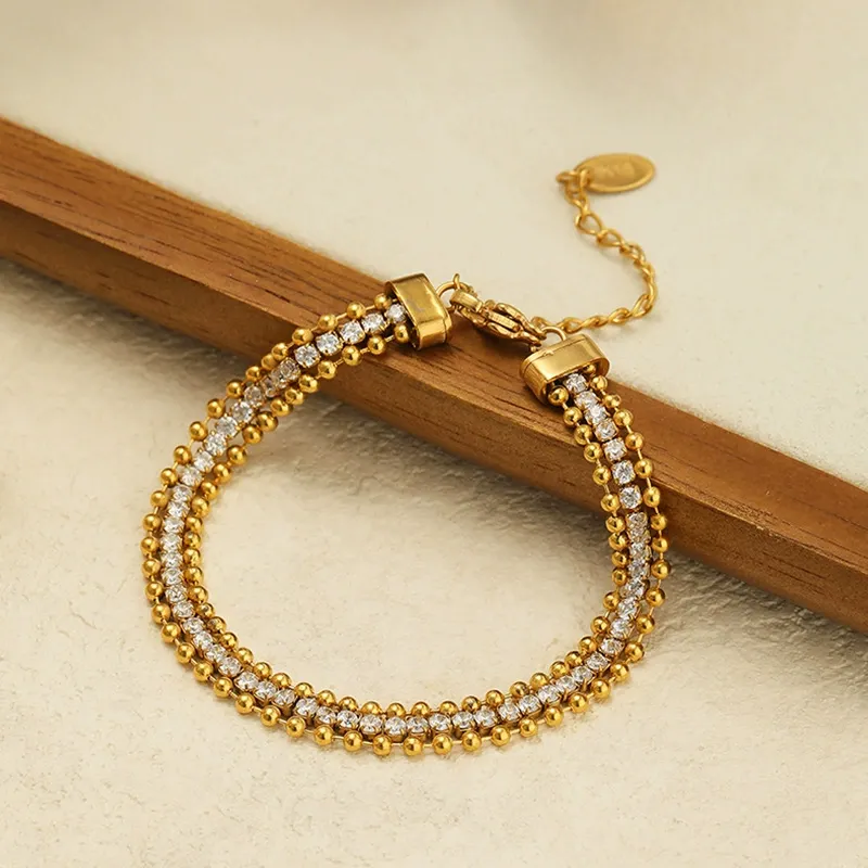 gold bracelet, gemstone jewelry, layered bracelet, women's fashion accessory, elegant bracelet