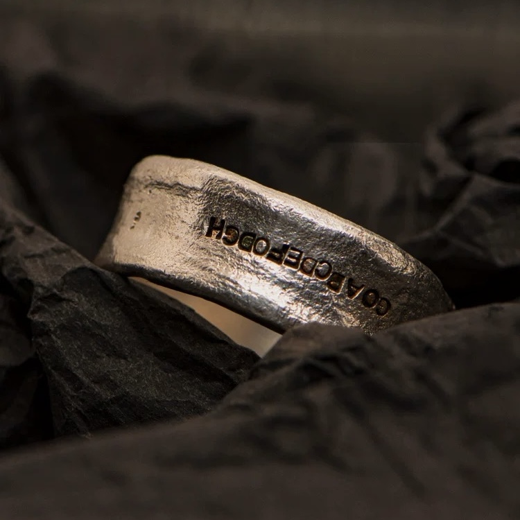 Silver couple rings with customizable engravings