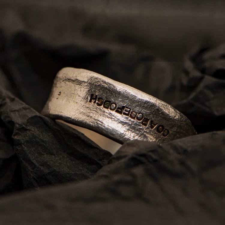 Silver couple rings with customizable engravings