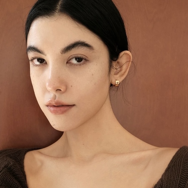 Hollow Heart Hoop Earrings